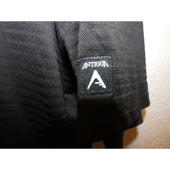 Men's Black Golf Polo Shirt, Antigua, XL - Picture 6 of 7